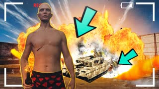 Читер Сжёг Военный Танк - GTA 5 RP