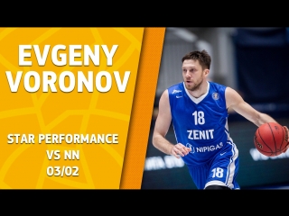 Star Performance. Evgeny Voronov vs Nizhny Novgorod – 23 pts  career high, 5 reb and 3 ast!